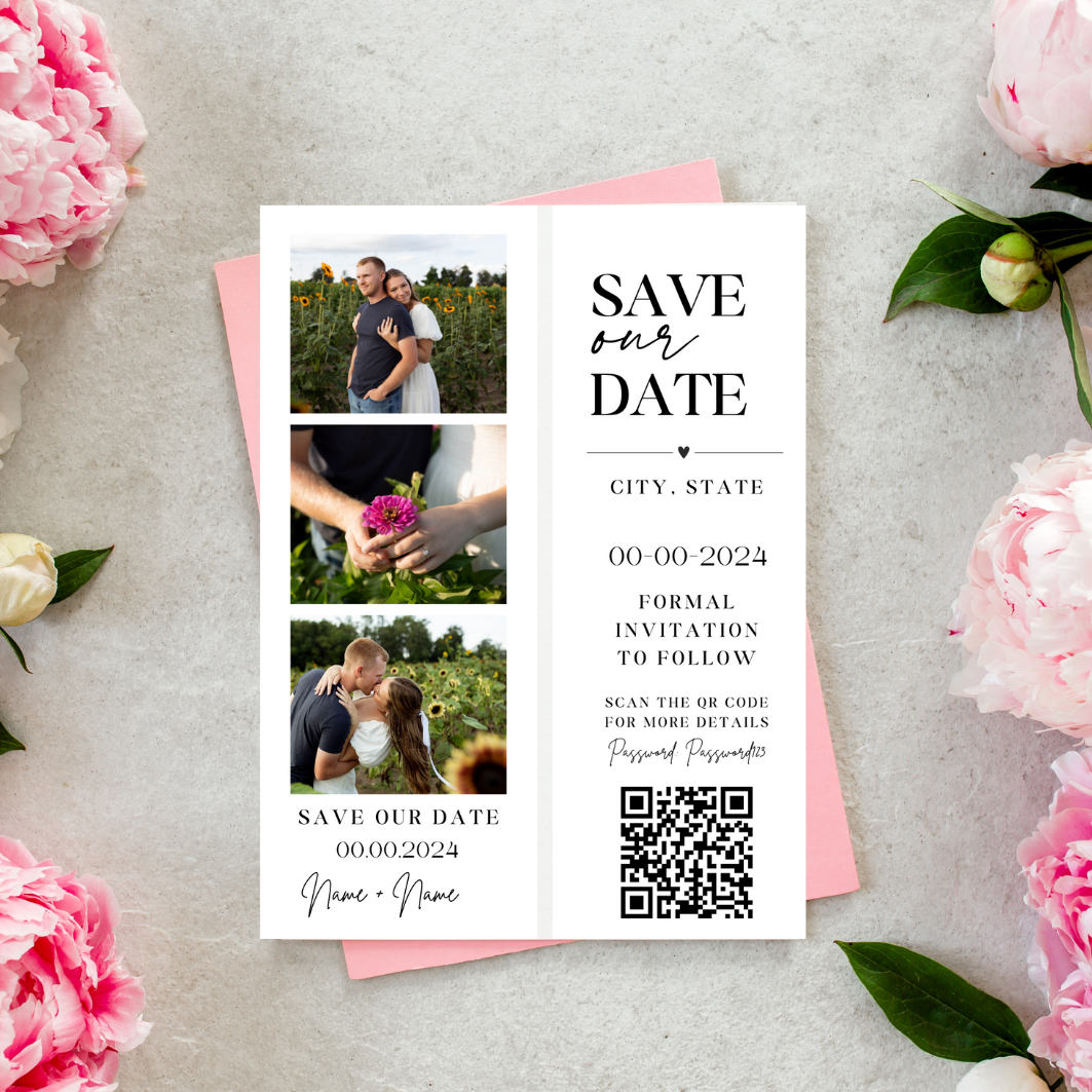 Photobooth Strip | Save The Dates | Digital Download