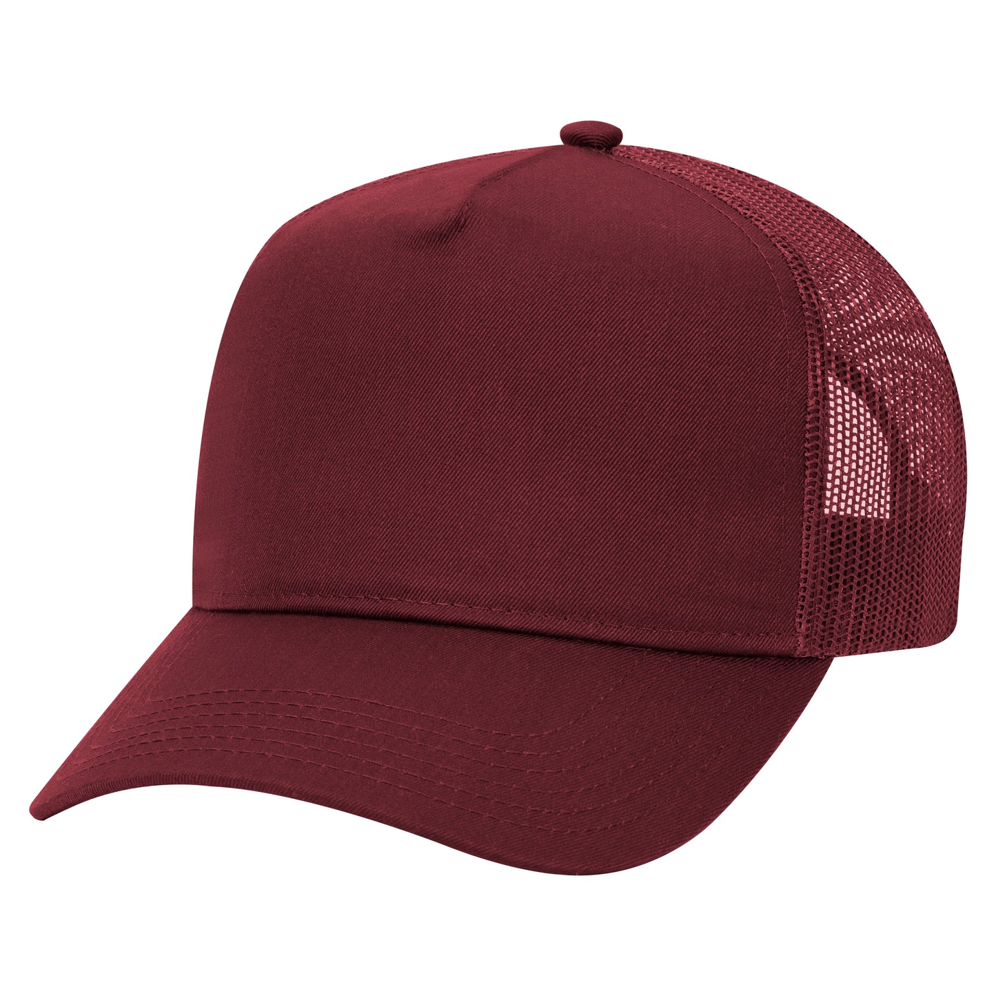 OTTO CAP 5 Panel Mid Profile Mesh Back Trucker Hat Style #32-285