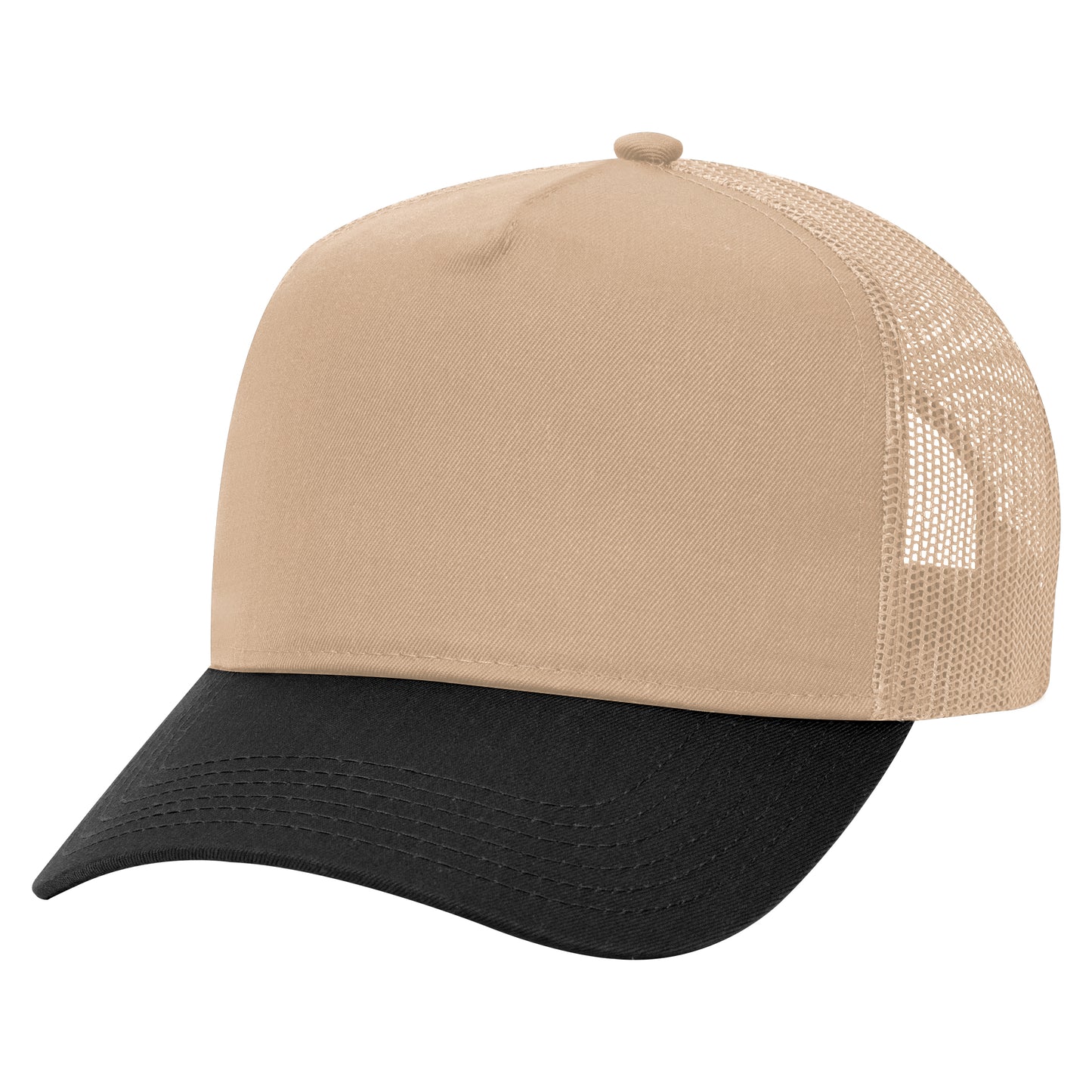 OTTO CAP 5 Panel Mid Profile Mesh Back Trucker Hat Style #32-285