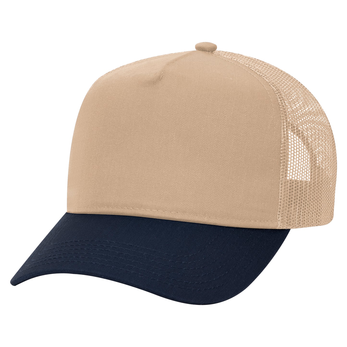 OTTO CAP 5 Panel Mid Profile Mesh Back Trucker Hat Style #32-285