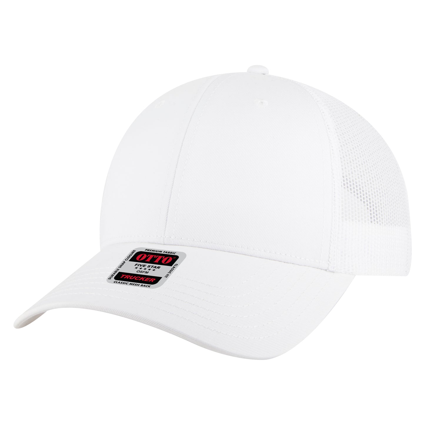 OTTO CAP 6 Panel Low Profile Mesh Back Trucker Hat Style #83-1239