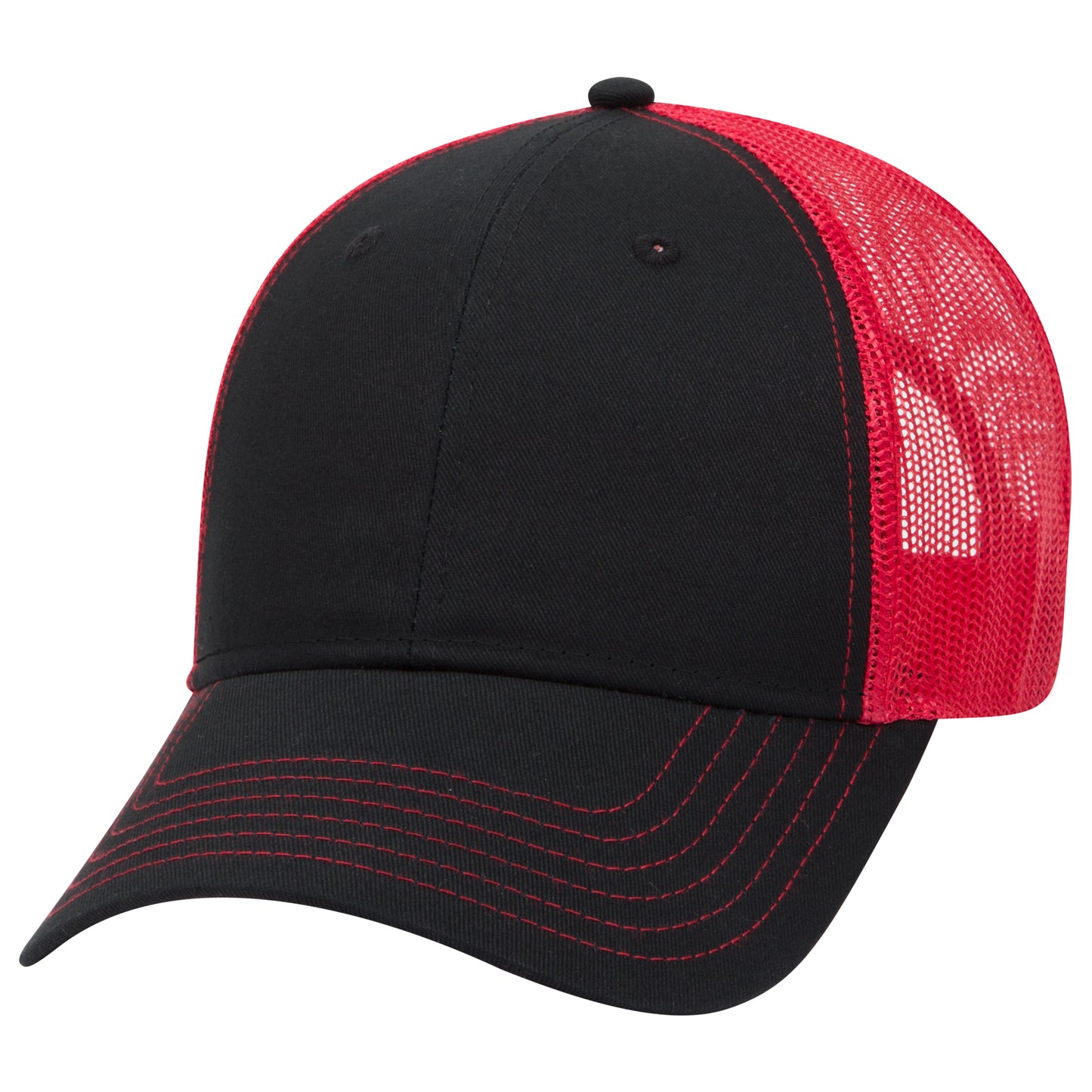 OTTO CAP 6 Panel Low Profile Mesh Back Trucker Hat Style #83-1239