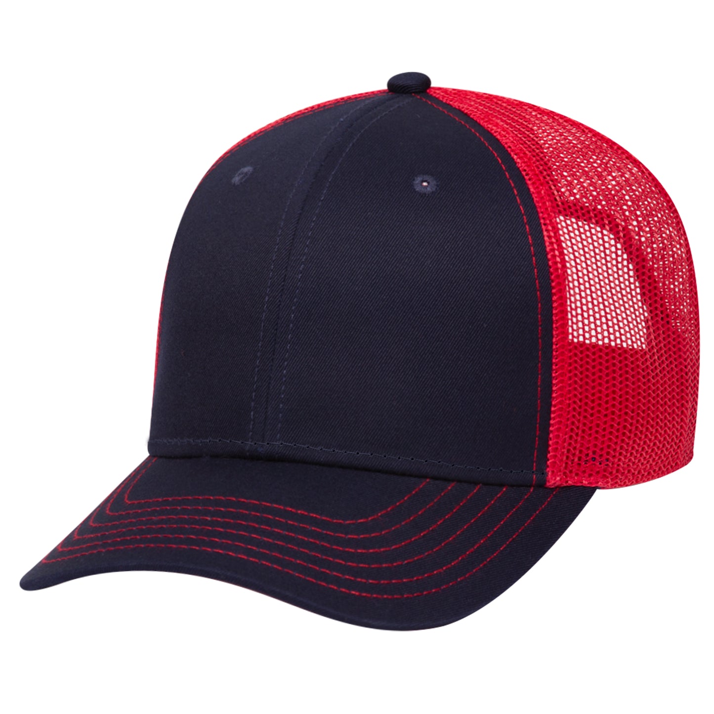 OTTO CAP 6 Panel Low Profile Mesh Back Trucker Hat Style #83-1239