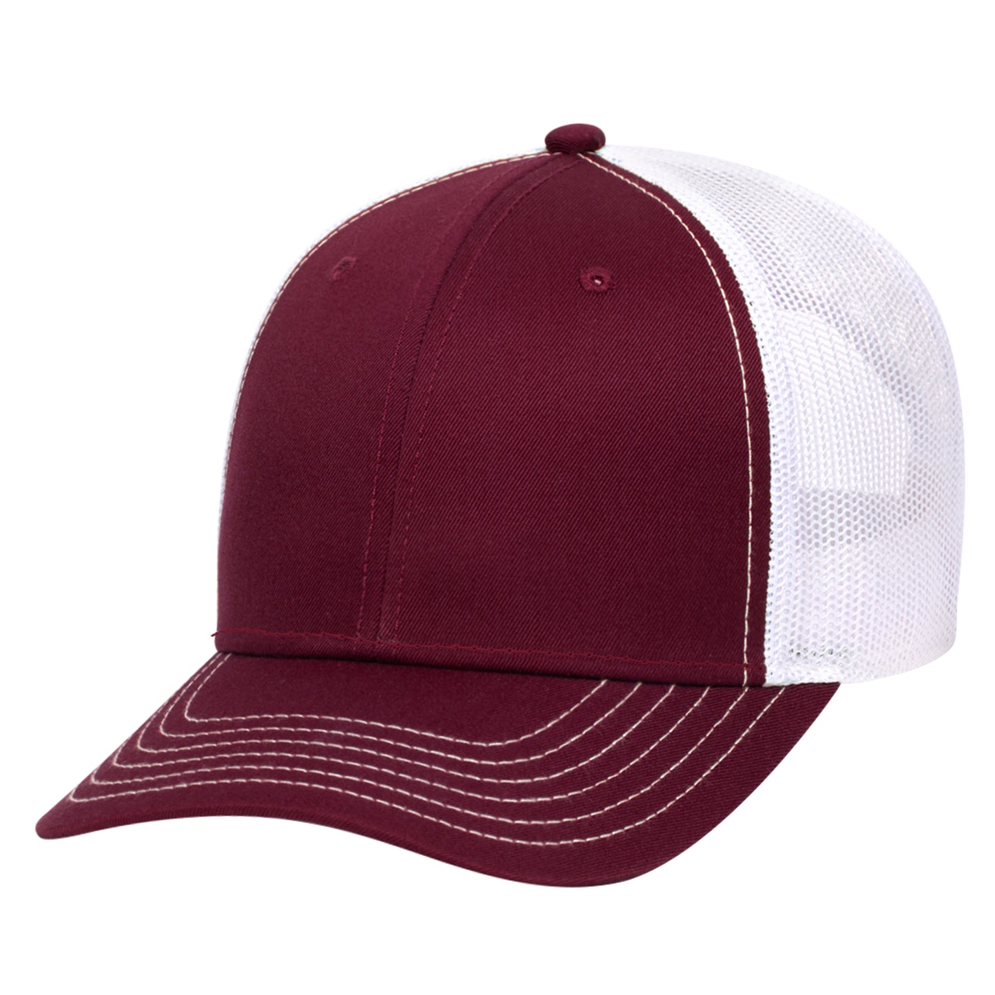OTTO CAP 6 Panel Low Profile Mesh Back Trucker Hat Style #83-1239