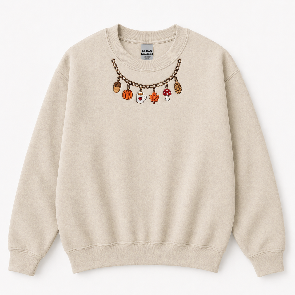 Fall Charm Necklace Crewneck