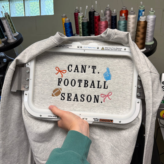 Can't. Football Season Crewneck