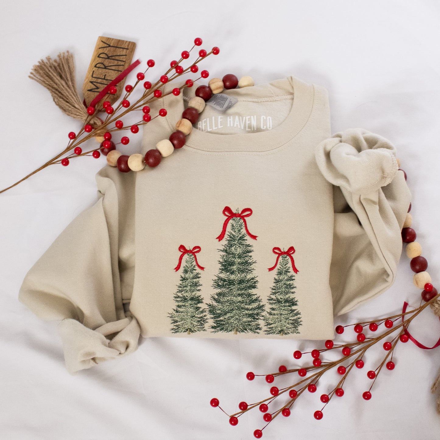 Coquette Christmas Tree Crewneck