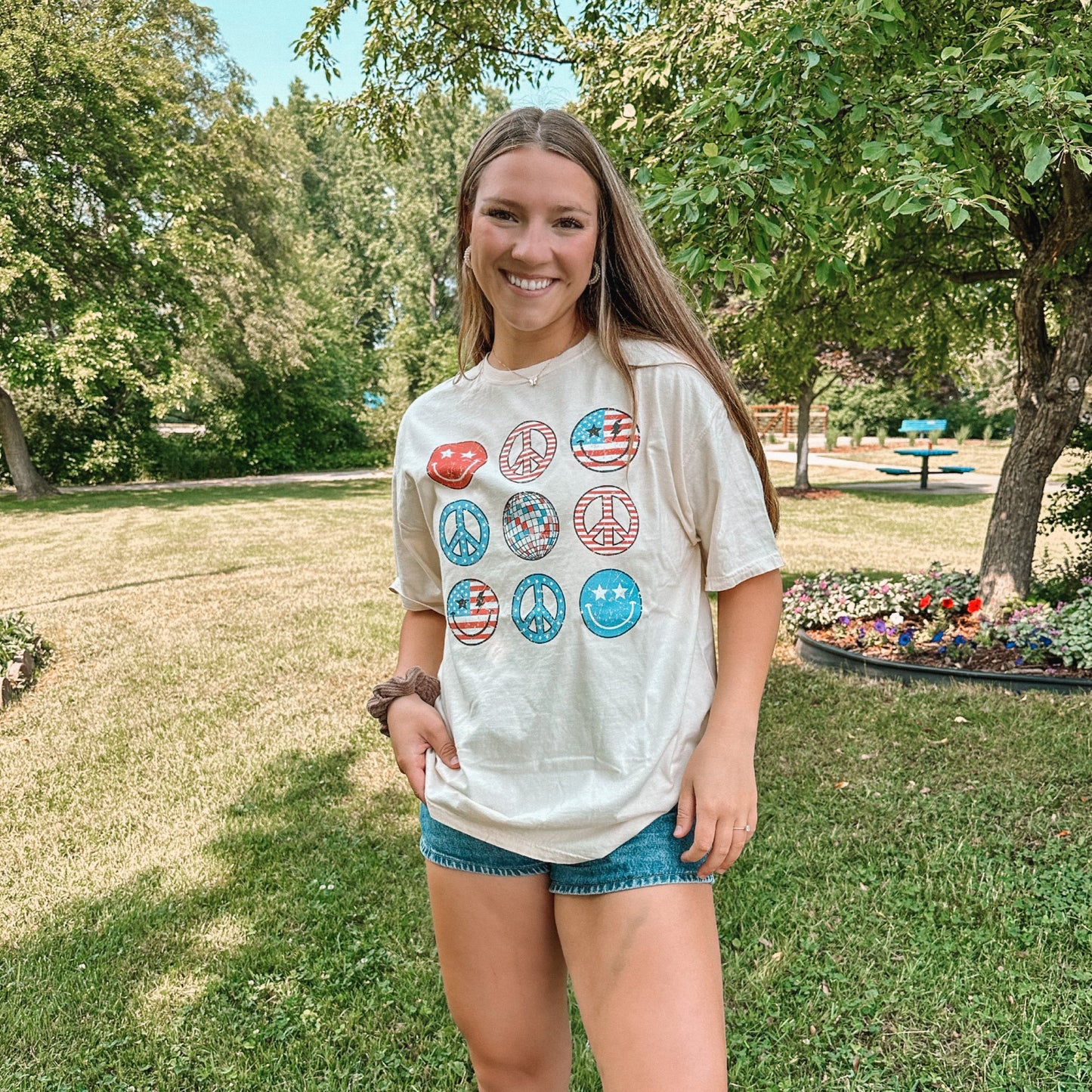 Red, White, & Retro Tee