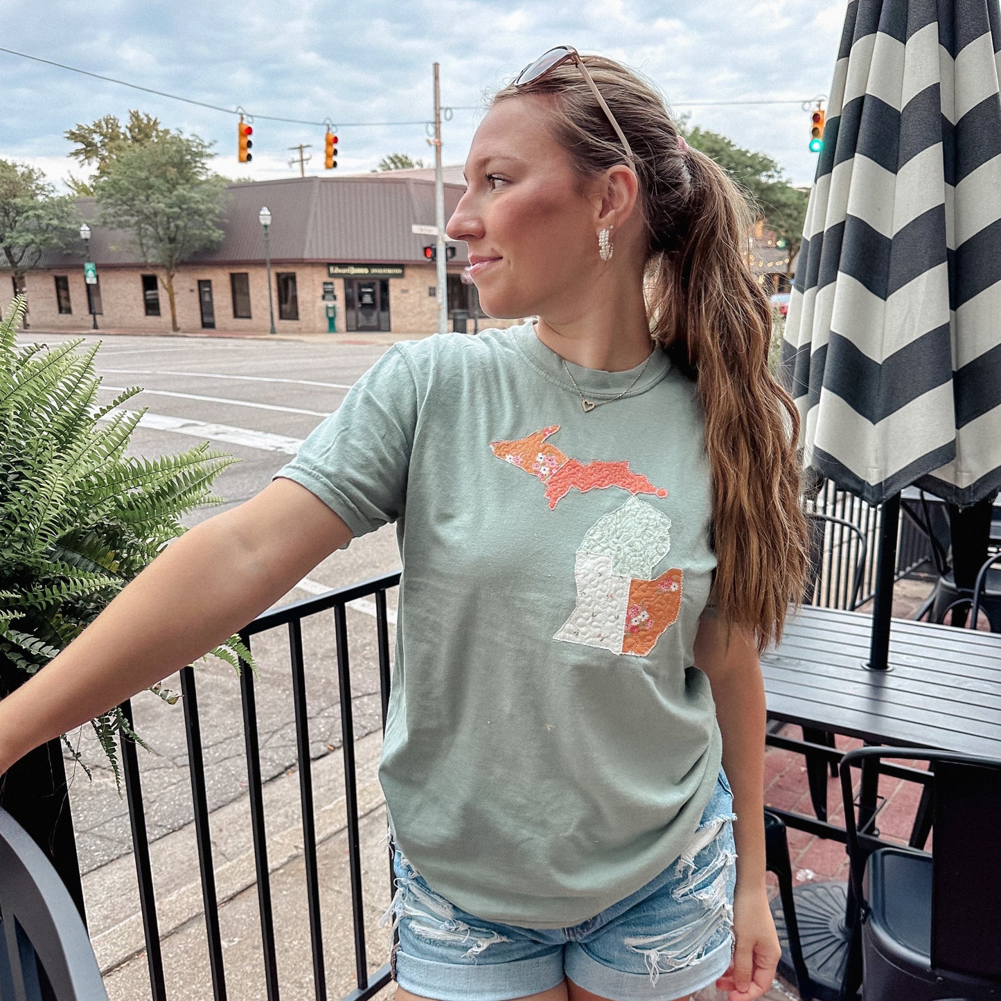 Quilted Michigan T-Shirt