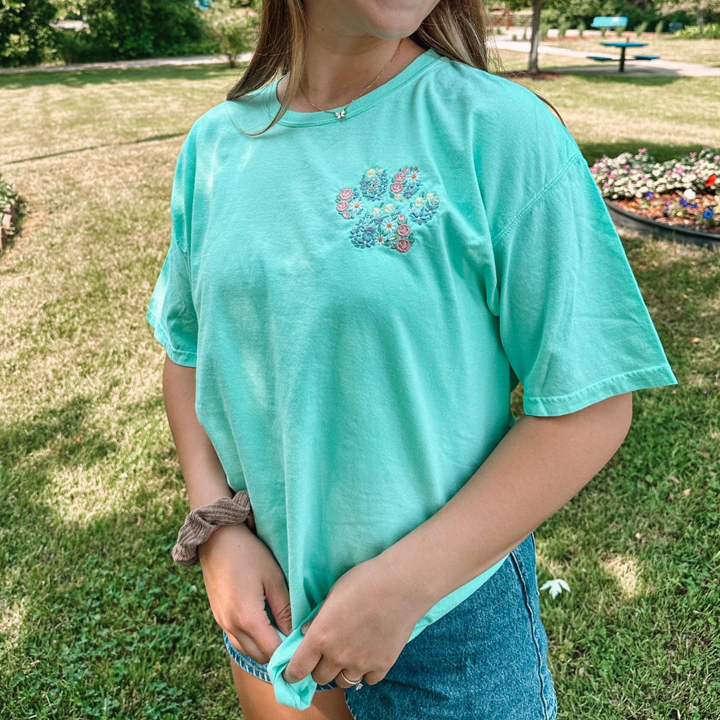 Floral Paw Tee