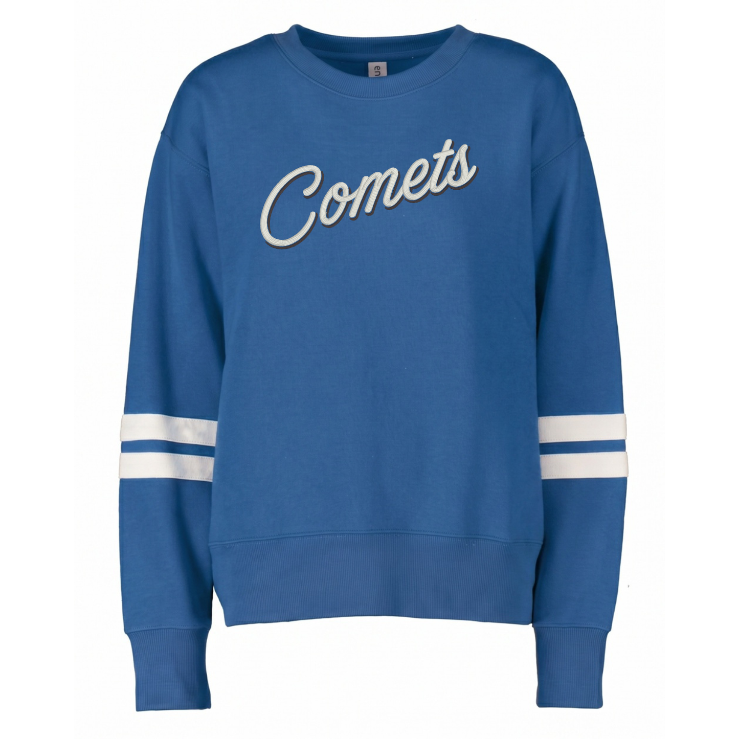 Comets Shadow Font Varsity Crewneck