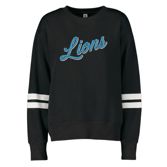 Lions Shadow Font Varsity Crewneck