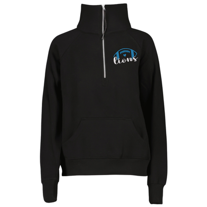 Lions Football Ladies Boxy Half Zip