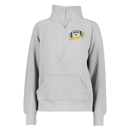 Packers Football Ladies Boxy Half Zip