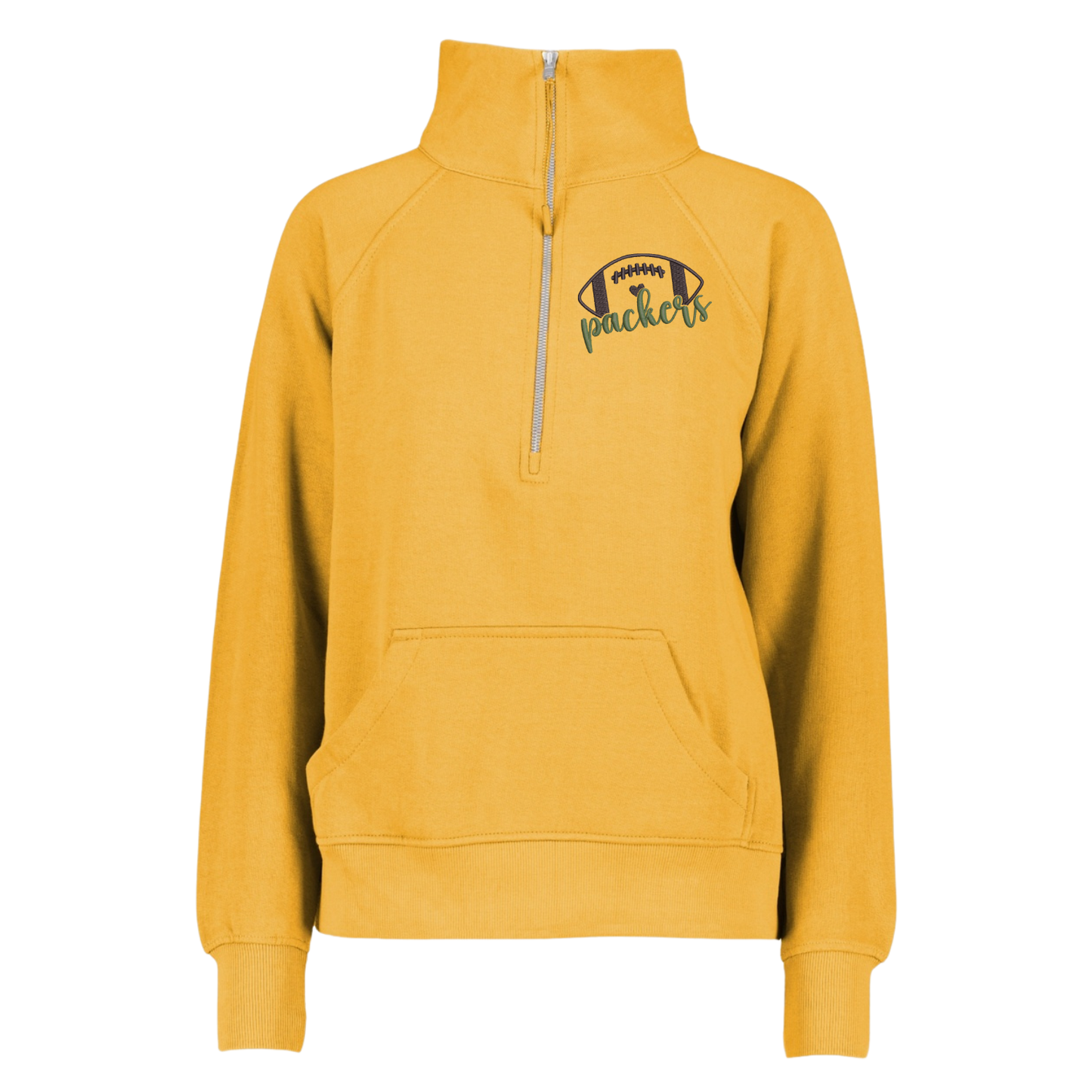 Packers Football Ladies Boxy Half Zip