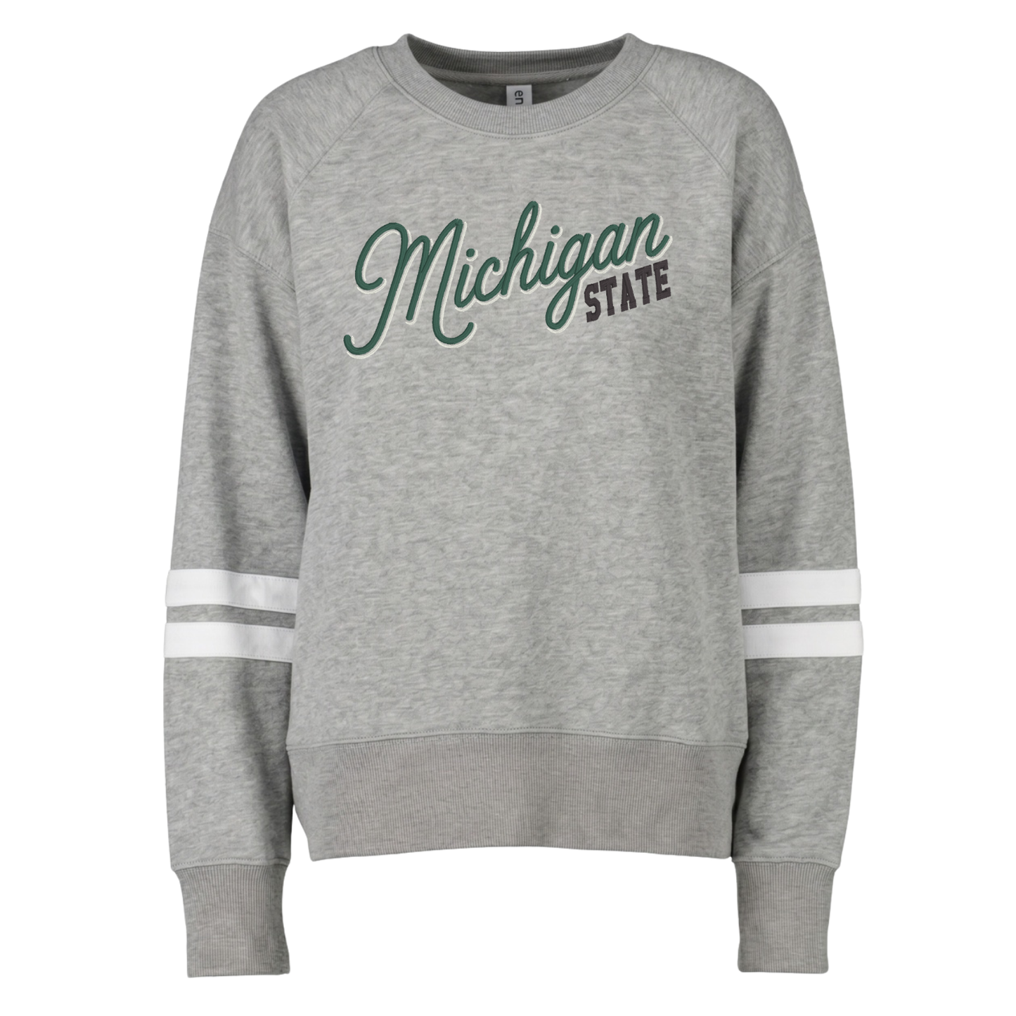 Michigan State Shadow Font Varsity Crewneck