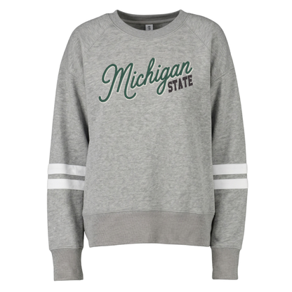 Michigan State Shadow Font Varsity Crewneck