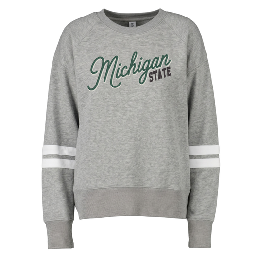 Michigan State Shadow Font Varsity Crewneck