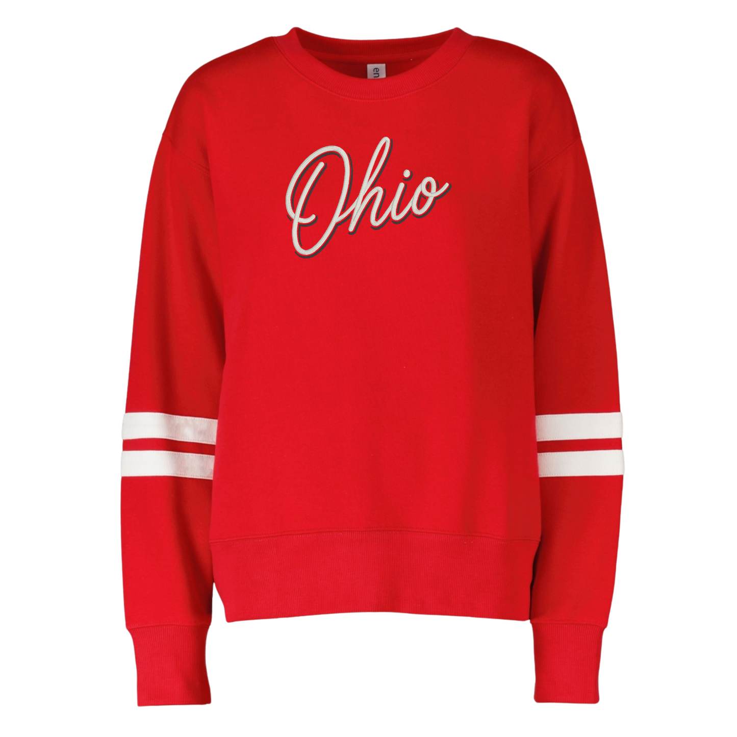 Ohio Shadow Font Varsity Crewneck