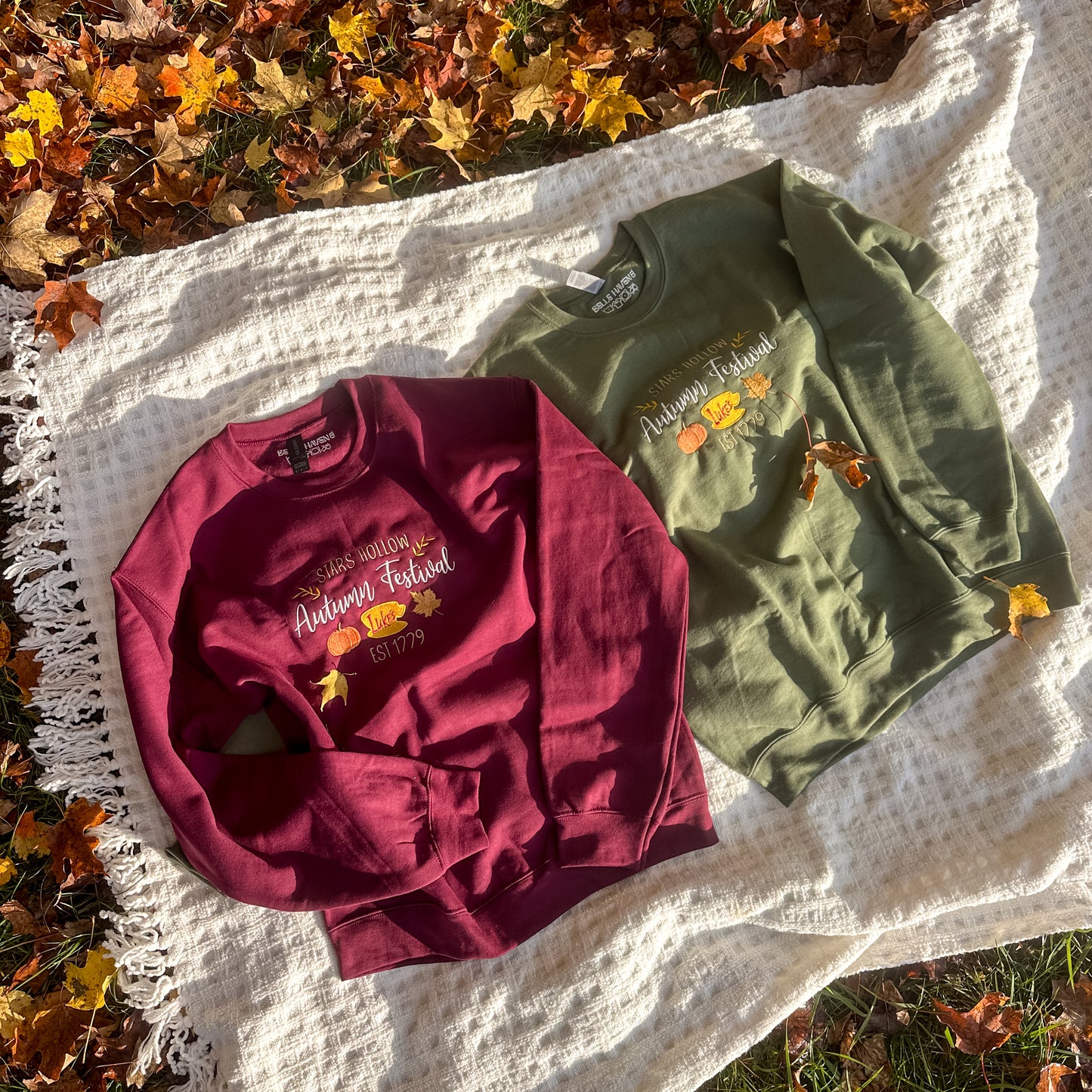 Gilmore Girls Autumn Festival Embroidered Crewneck