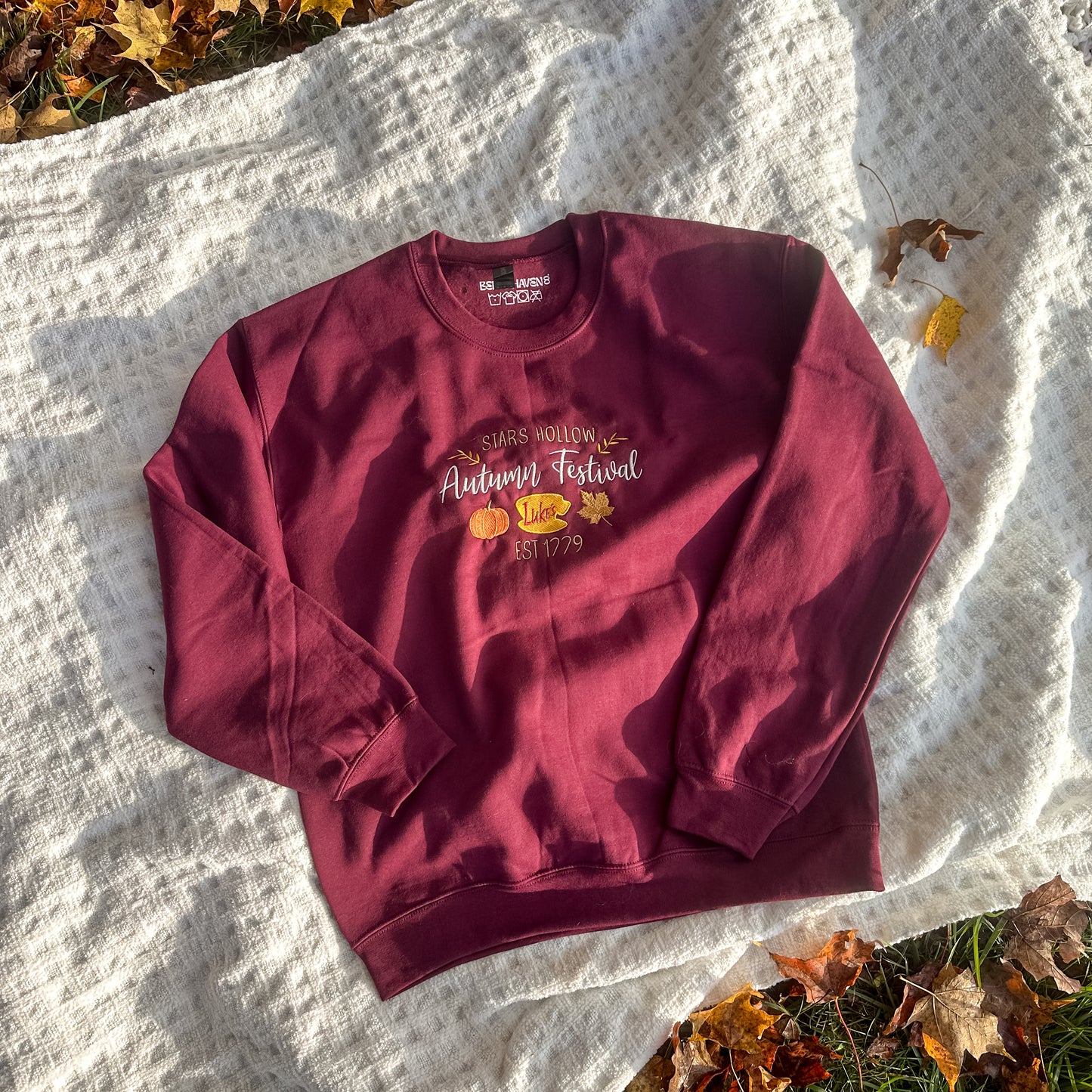 Gilmore Girls Autumn Festival Embroidered Crewneck