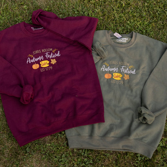 Gilmore Girls Autumn Festival Embroidered Crewneck