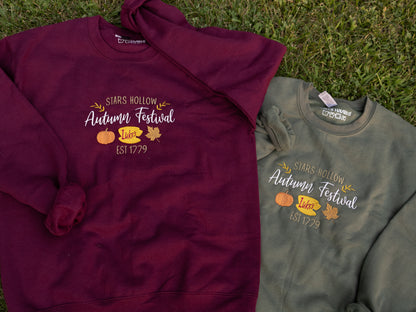 Gilmore Girls Autumn Festival Embroidered Crewneck