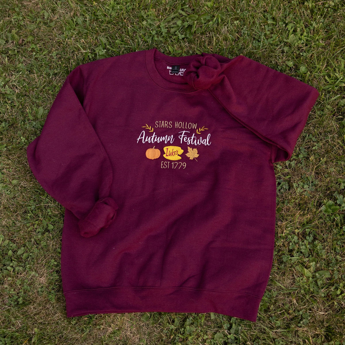 Gilmore Girls Autumn Festival Embroidered Crewneck