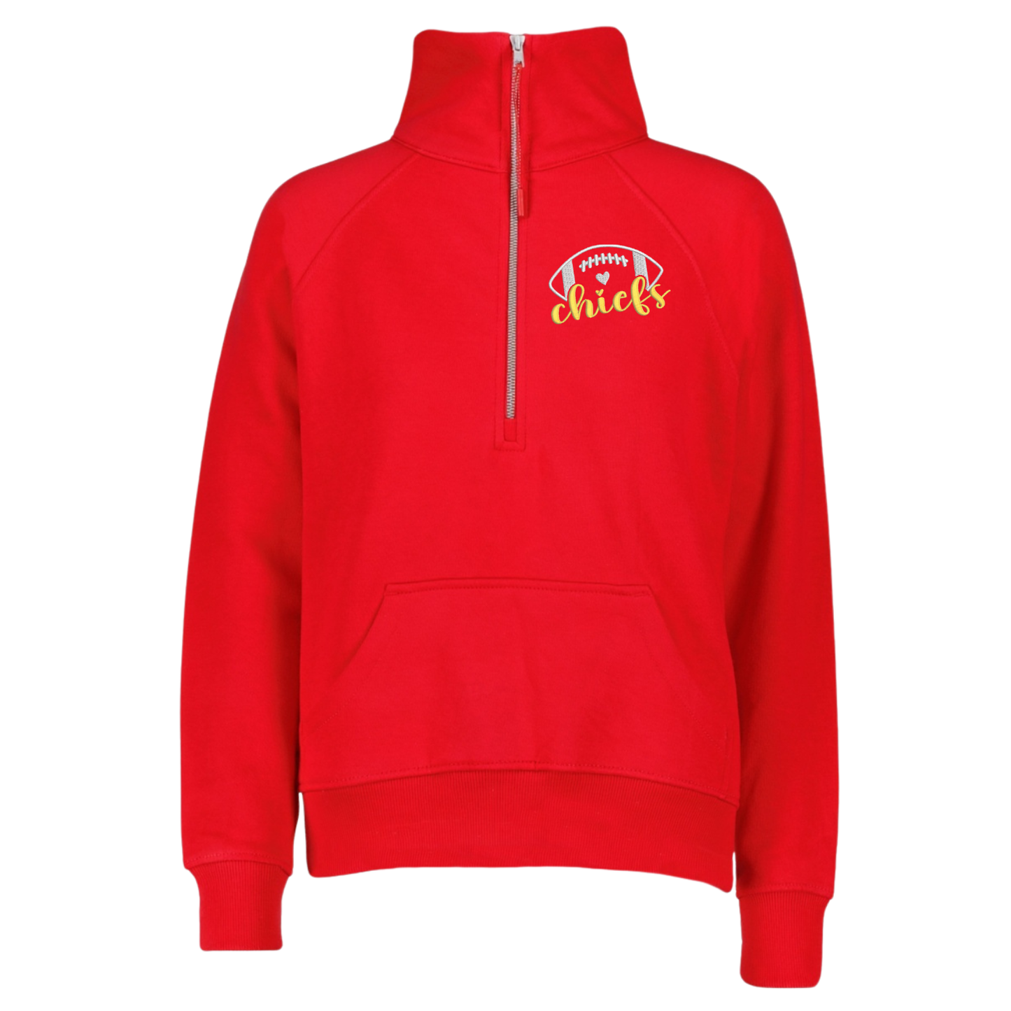 Chiefs Football Ladies Boxy Half Zip