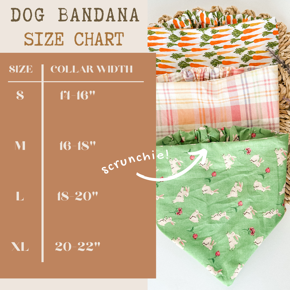 Forget-Me-Not Dog Bandana