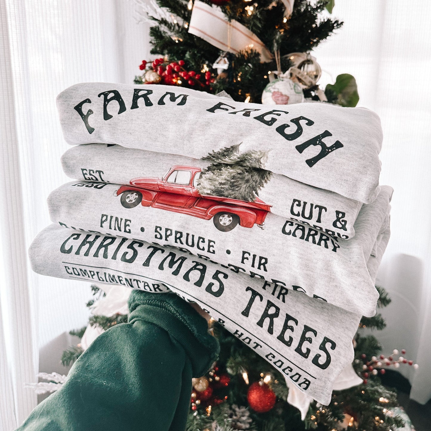 Farm Fresh Christmas Tree Crewneck